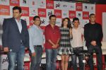 Anushka Sharma, Aamir Khan, Rajkumar Hirani, Siddharth Roy Kapur at PK game launch in Reliance Digital, Mumbai on 12th Dec 2014